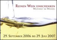 Reinen Wein einschenken