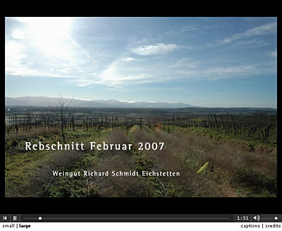 Diaschau zum Thema Rebschnitt