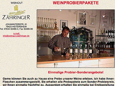 Probierpaket aus dem Weingut Zähringer