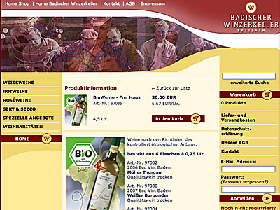 Bioweine vom Badischen Winzerkeller
