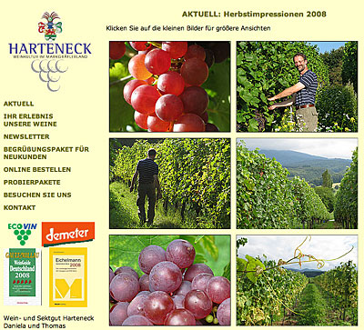 Herbst-Impressionen aus dem Weingut Harteneck