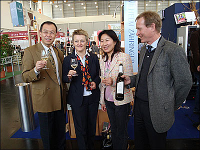 Paulin Köpfer auf der BioFach-Messe