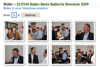 Foto-Album der Prämierung 2009