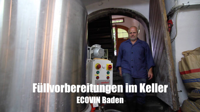 Füllvorbereitungen im Keller