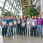 Die Sieger der Biowein-Prämierung der Besten Bioweine Baden-Württemberg 2018 bei der Übergabe der Urkunden am 17.Mai i Freiburg