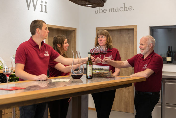 Die neue Vinothek im Weingut Kaufmann.